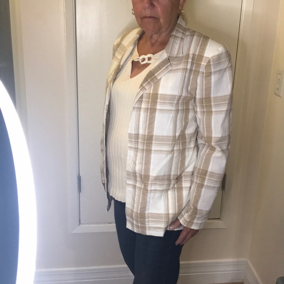 Loubella vintage plaid jacket size 12 - Picture 4 of 8